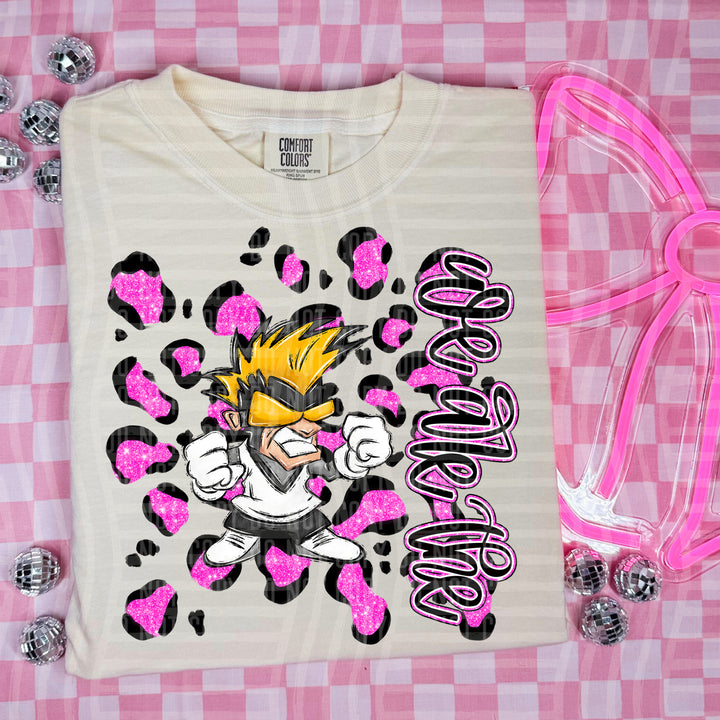 Preppy Leopard Mascot Heads DTF Print