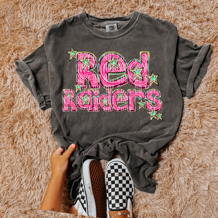 Pink Swirls DTF Print