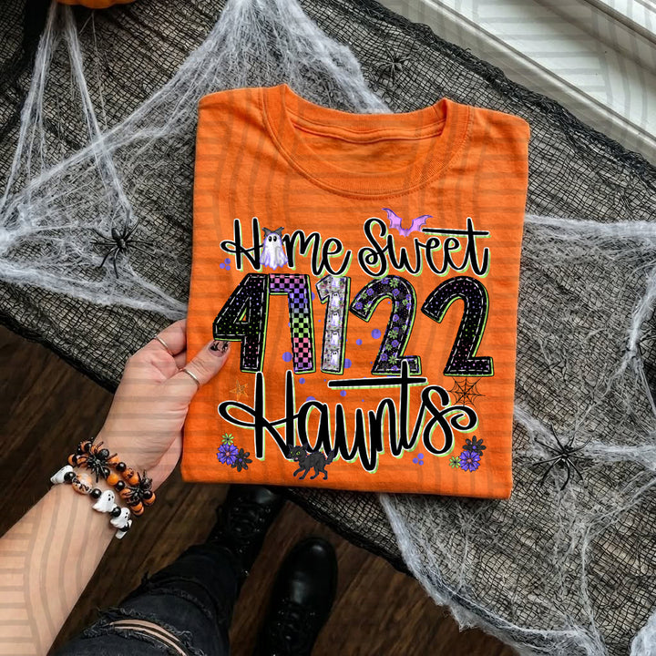 Home Sweet Haunts Zip Codes DTF Print