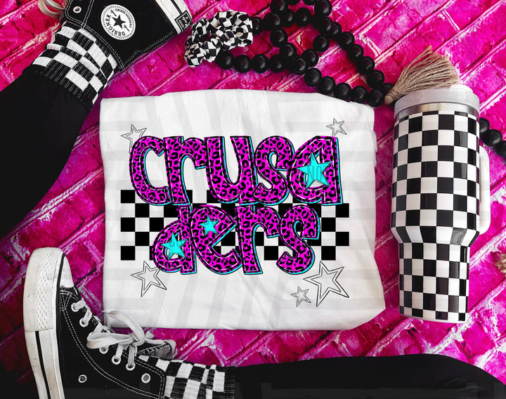 Pink Neon Leopard DTF Print