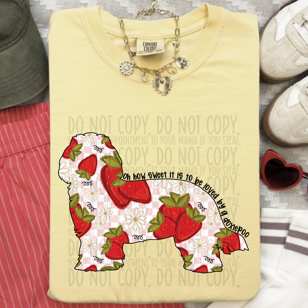 How Sweet Dog DTF Print