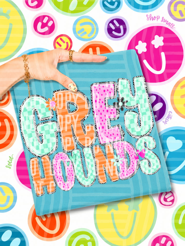 Happy Blooms Mascots DTF Print