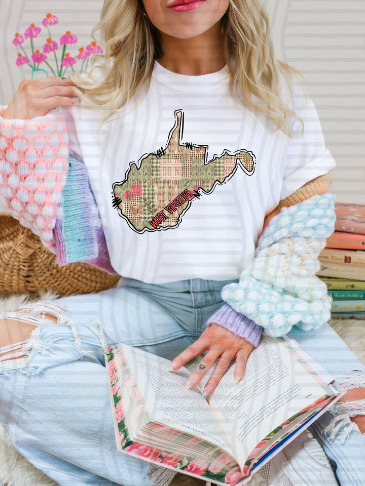 Butterfly Cottage States DTF Print