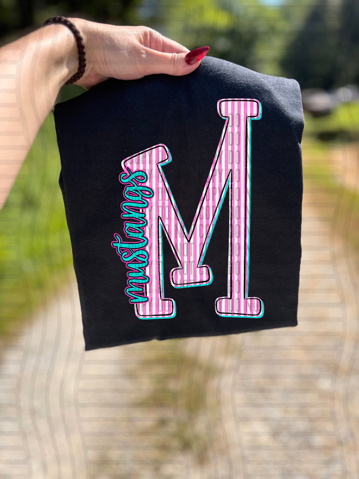 Mixy Pink Seersucker DTF Print