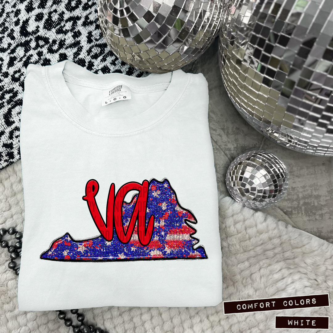 RWB States DTF Print