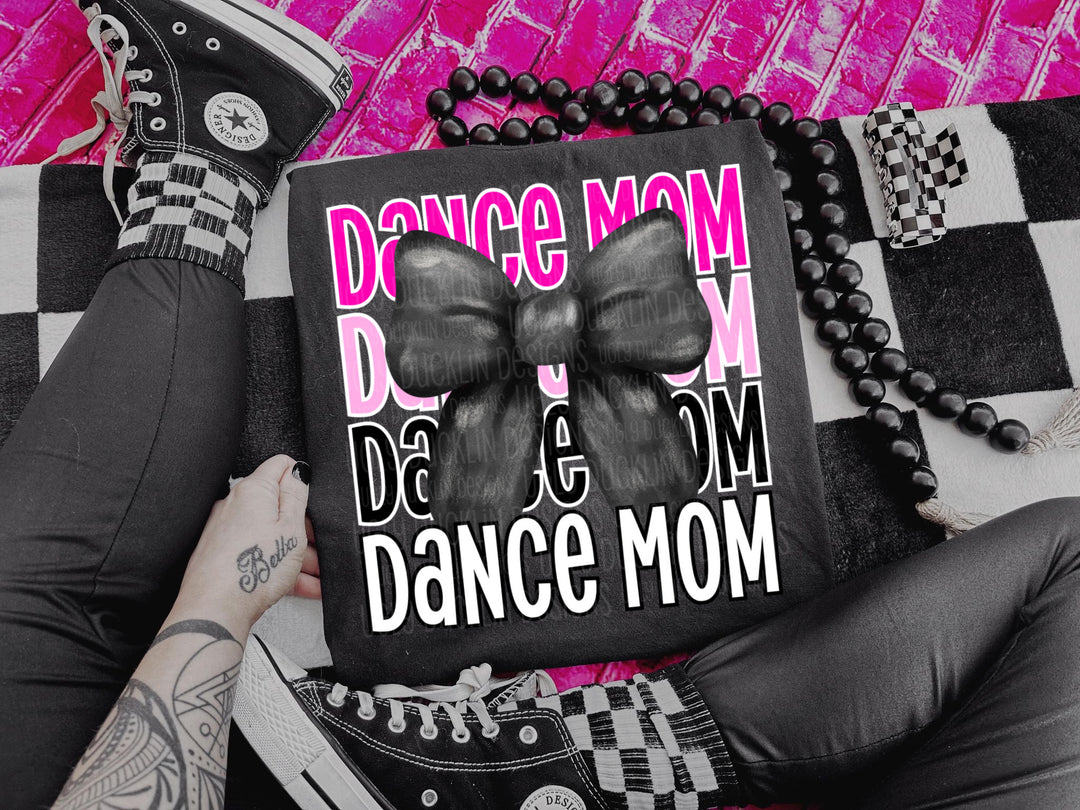 Dance Mom with Bow DTF Print