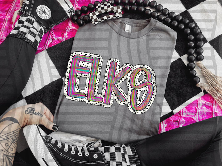 Brushstroke Dots DTF Print