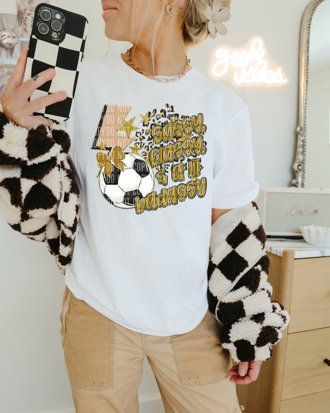 Sassy Classy Soccer DTF Print
