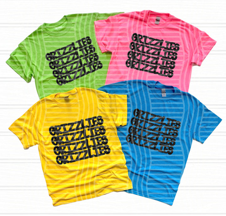 Black Stacked DTF Print