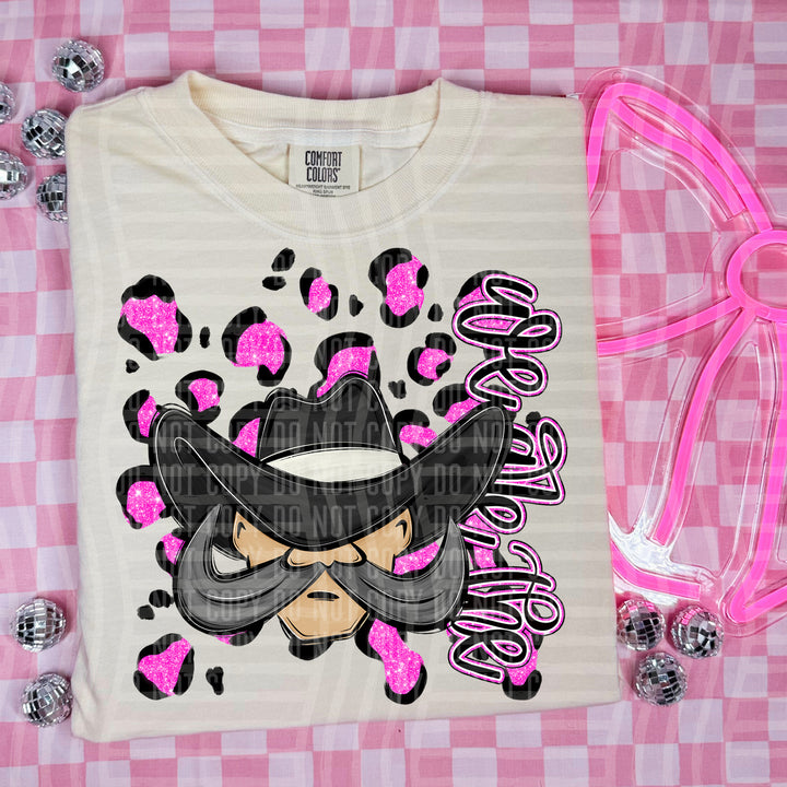 Preppy Leopard Mascot Heads DTF Print