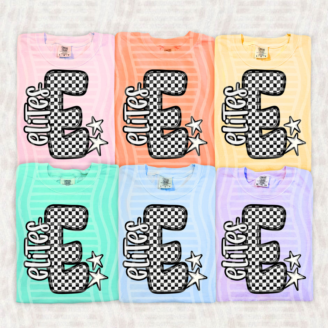 Checker Crush Black And White Mascots DTF Print