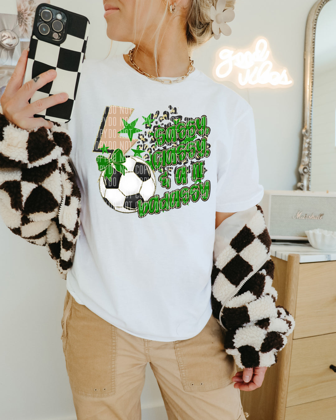 Sassy Classy Soccer DTF Print