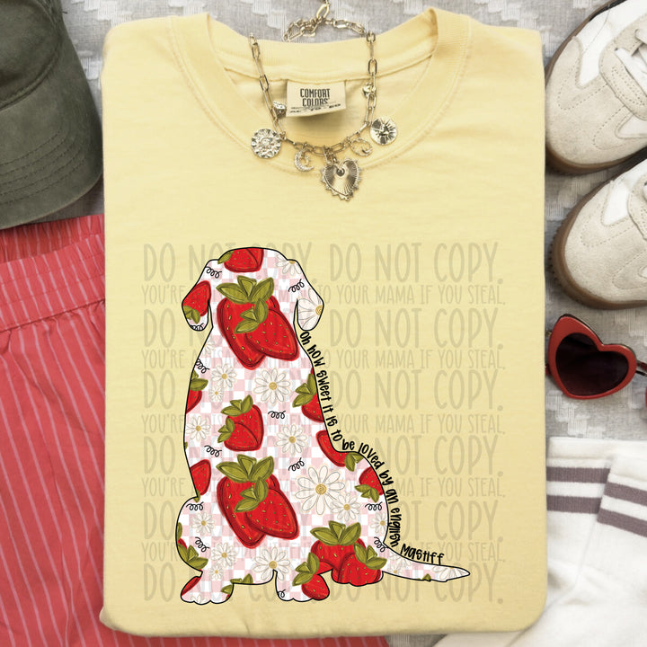 How Sweet Dog DTF Print