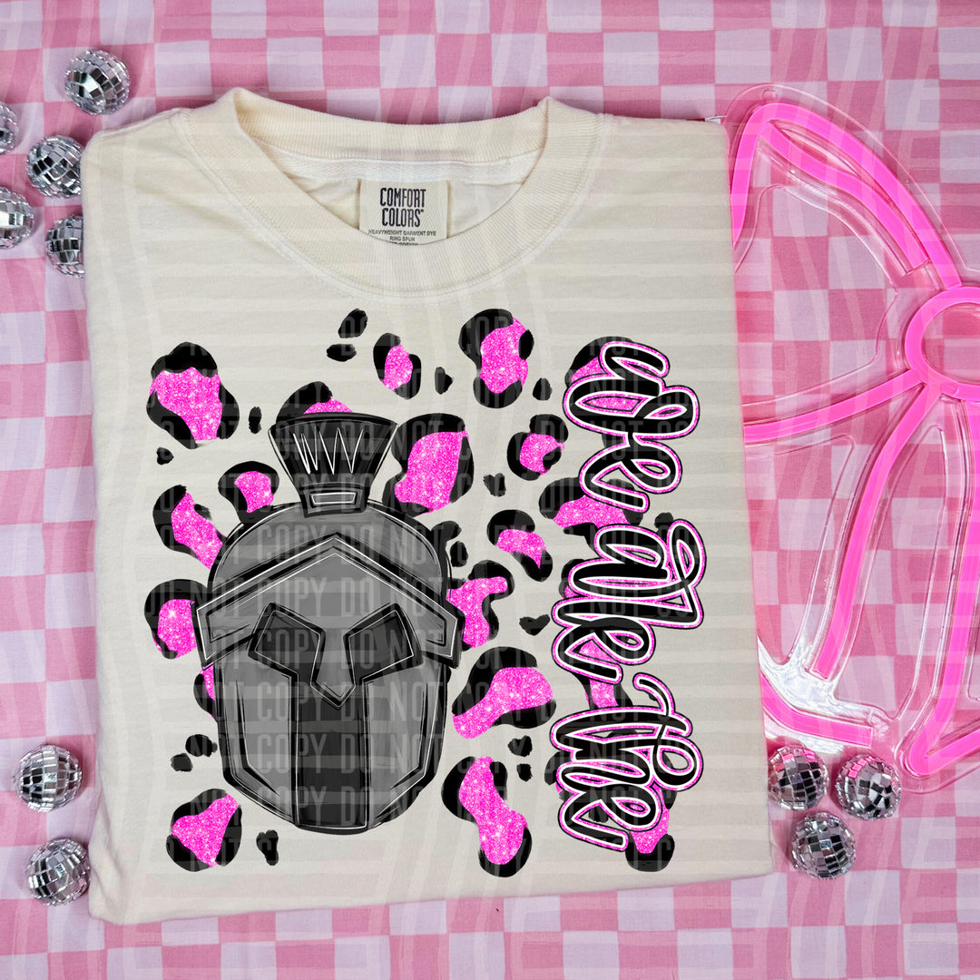 Preppy Leopard Mascot Heads DTF Print