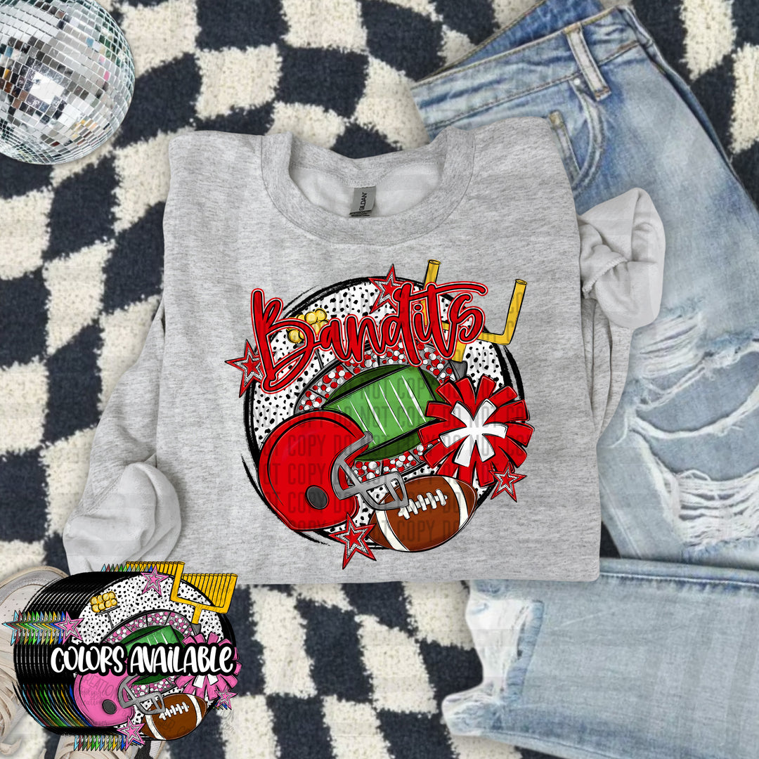 Football Round DTF Print