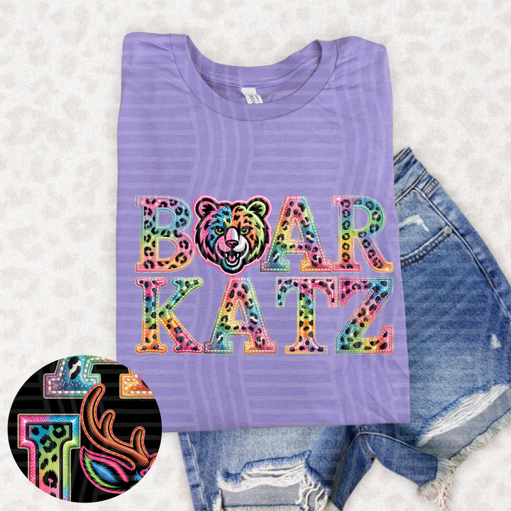 Rainbow Mascot Heads Stacked DTF Print