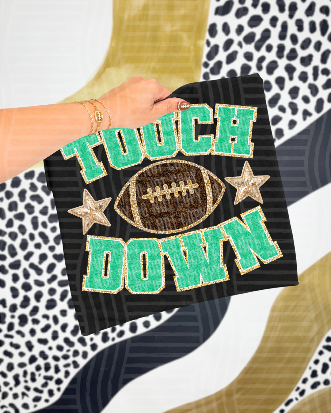 Touchdown Faux Chenille DTF Print