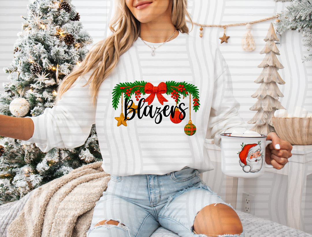 Christmas Wreath Mascots DTF Print