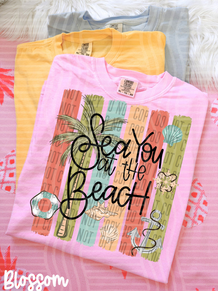See You At The Beach DTF Print