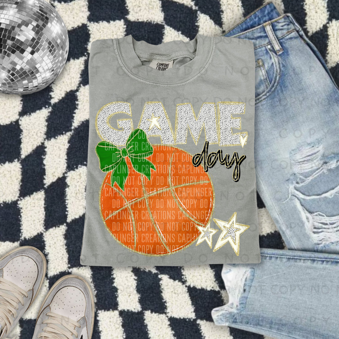 Game Day Basketball DTF Print