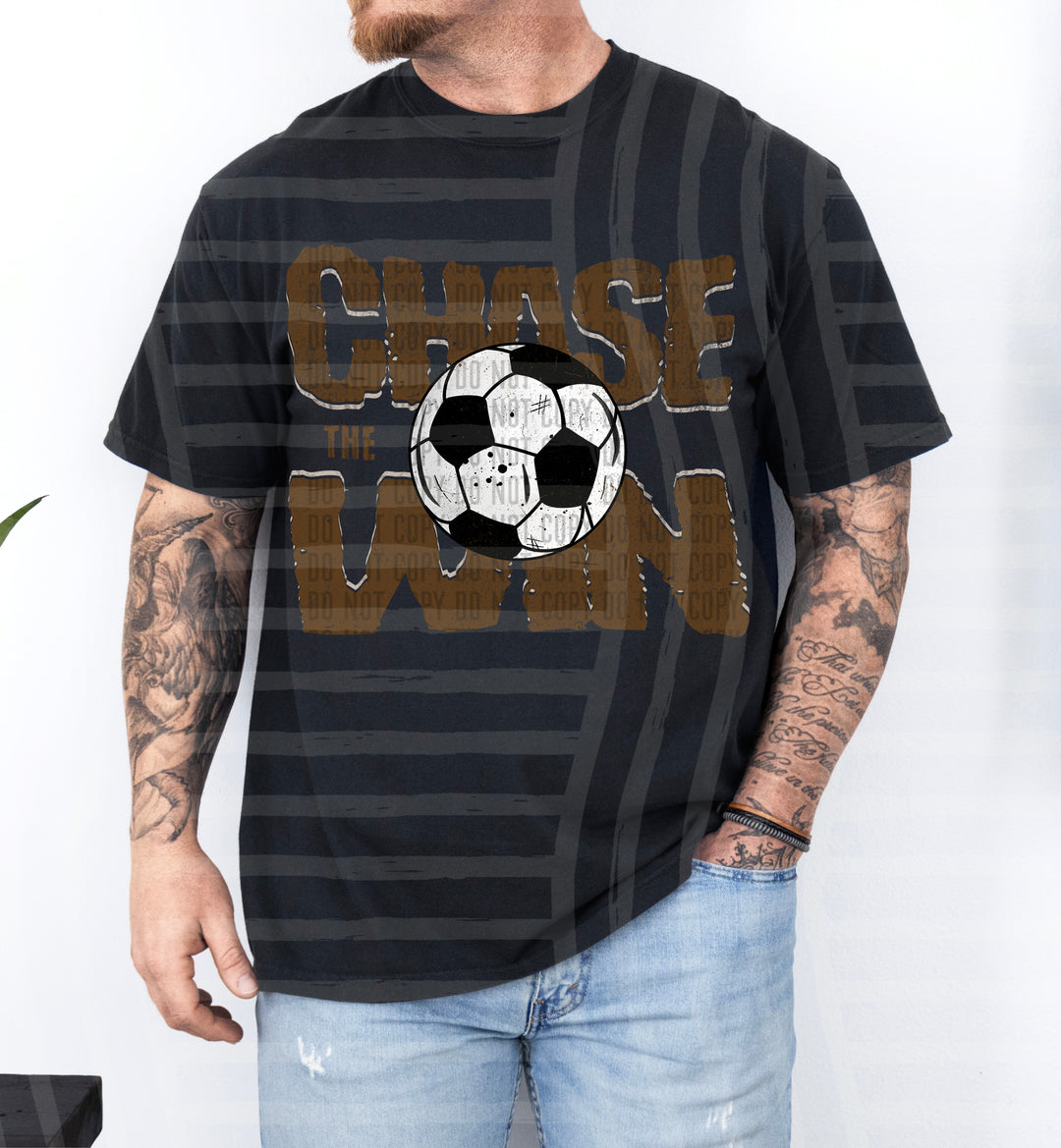 Chase The Win Soccer DTF Print