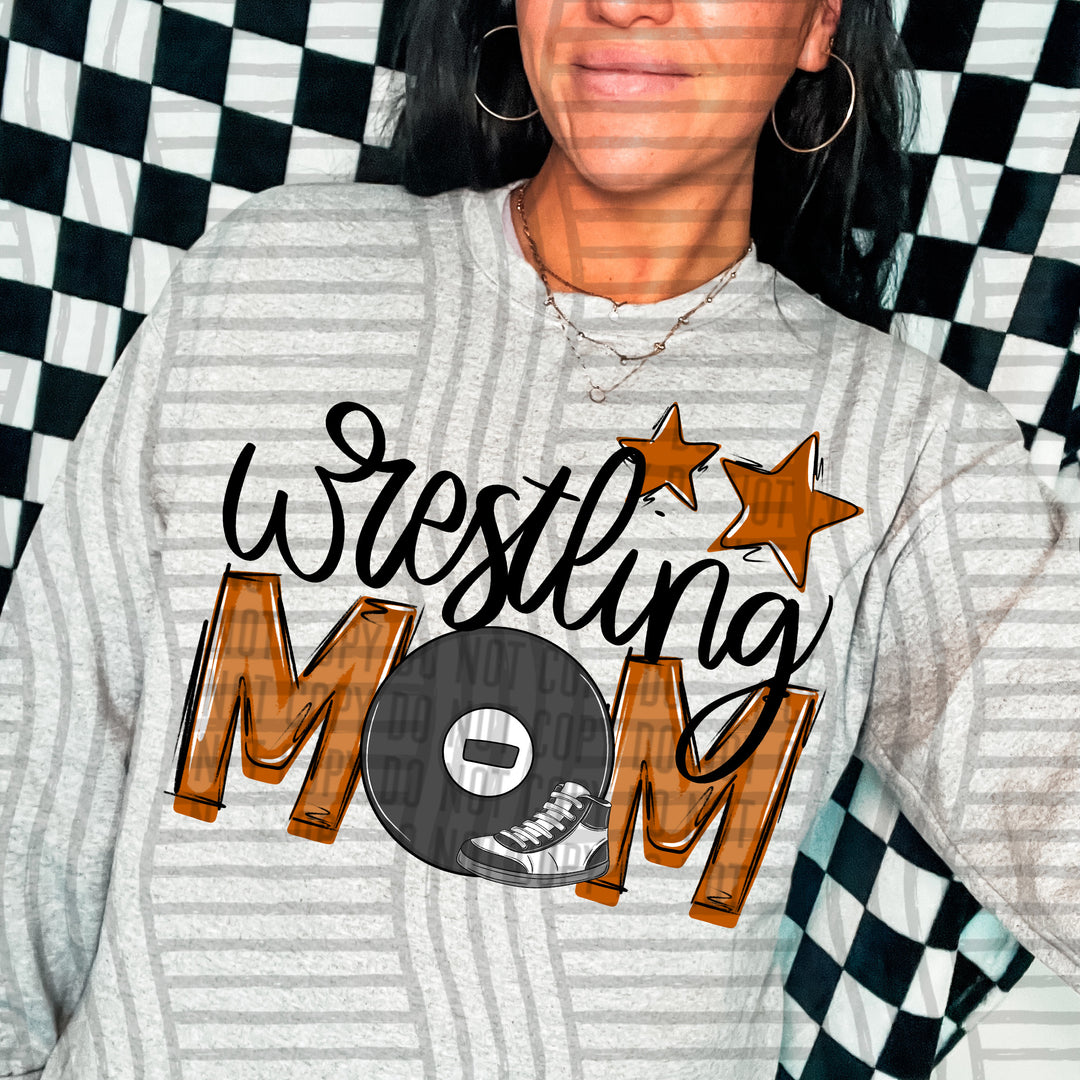 Sports Mom Wrestling DTF Print