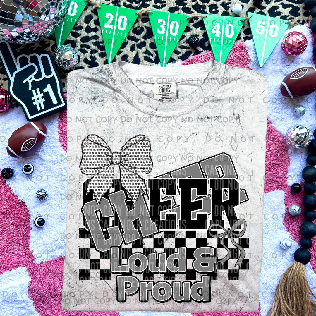 Loud And Proud Cheer DTF Print