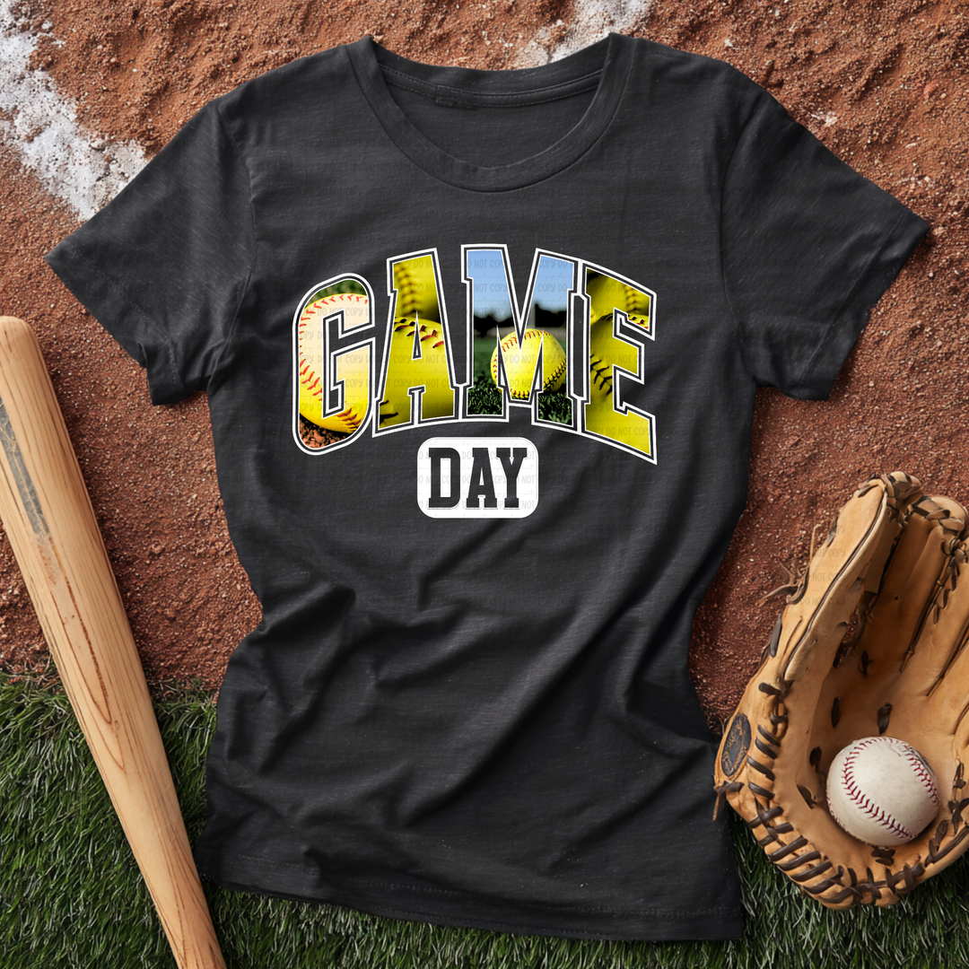 Game Day Softball WHITE DTF Print