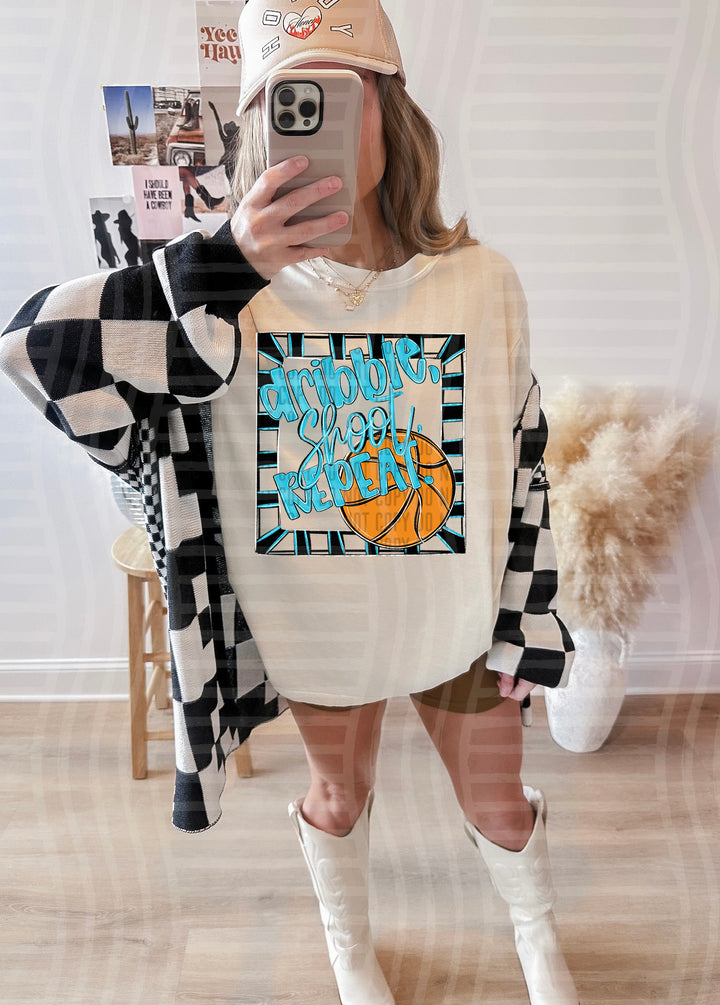Dribble Shoot Repeat DTF Print