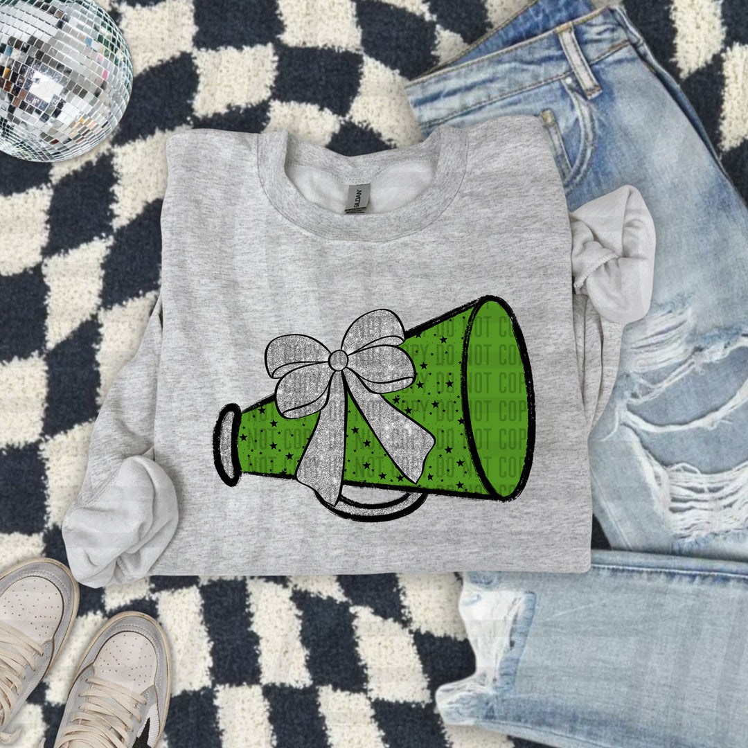 Megaphone Silver Accents DTF Print