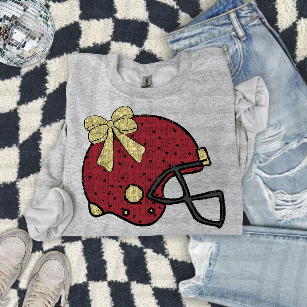 Football Helmet Colors DTF Print