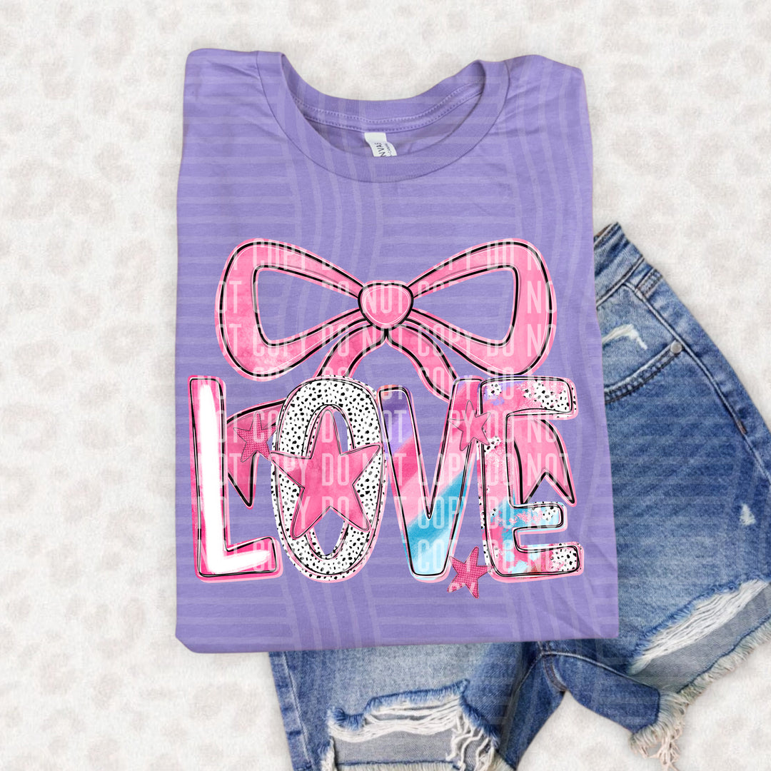 Love Bow DTF Print