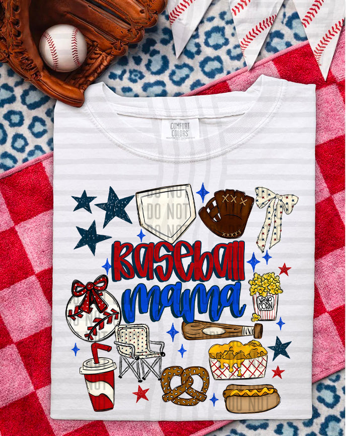 Baseball Mama DTF Print