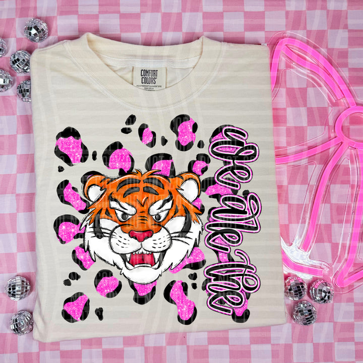 Preppy Leopard Mascot Heads DTF Print