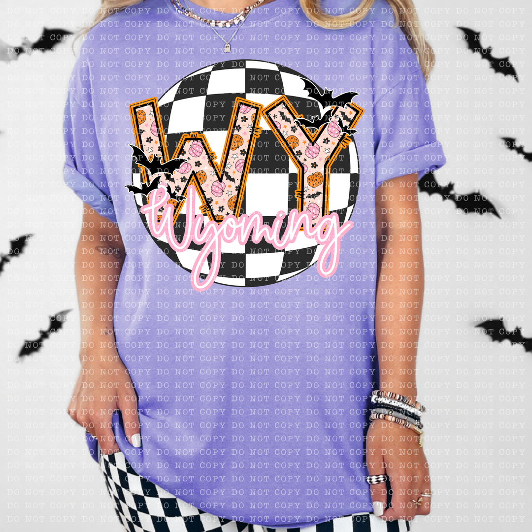 Pumpkin Batty States DTF Print