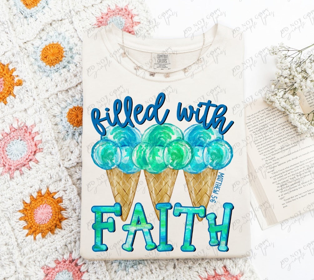 Filled With Faith DTF Print