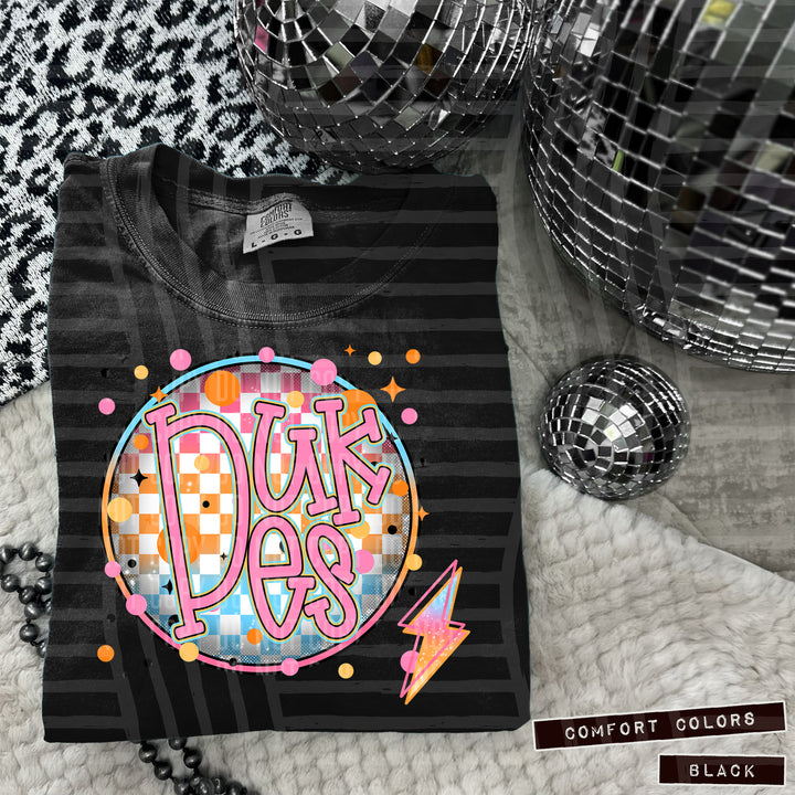 Neon Bright Circle DTF Print