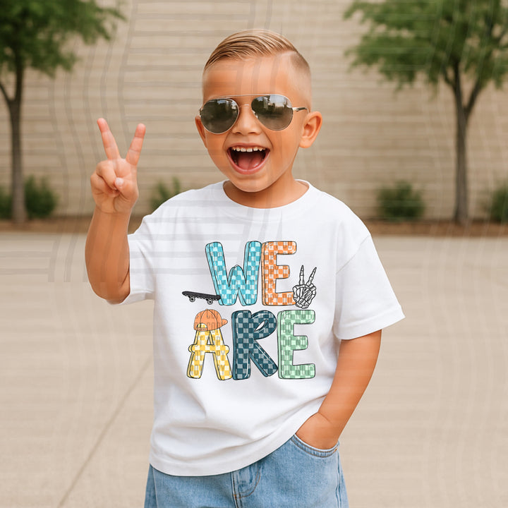 Boy Checks DTF Print