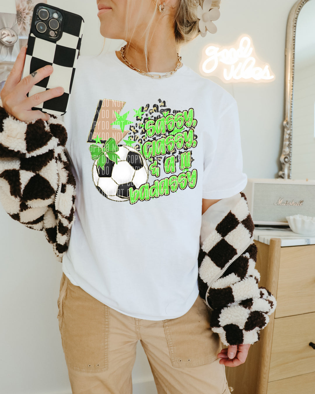 Sassy Classy Soccer DTF Print