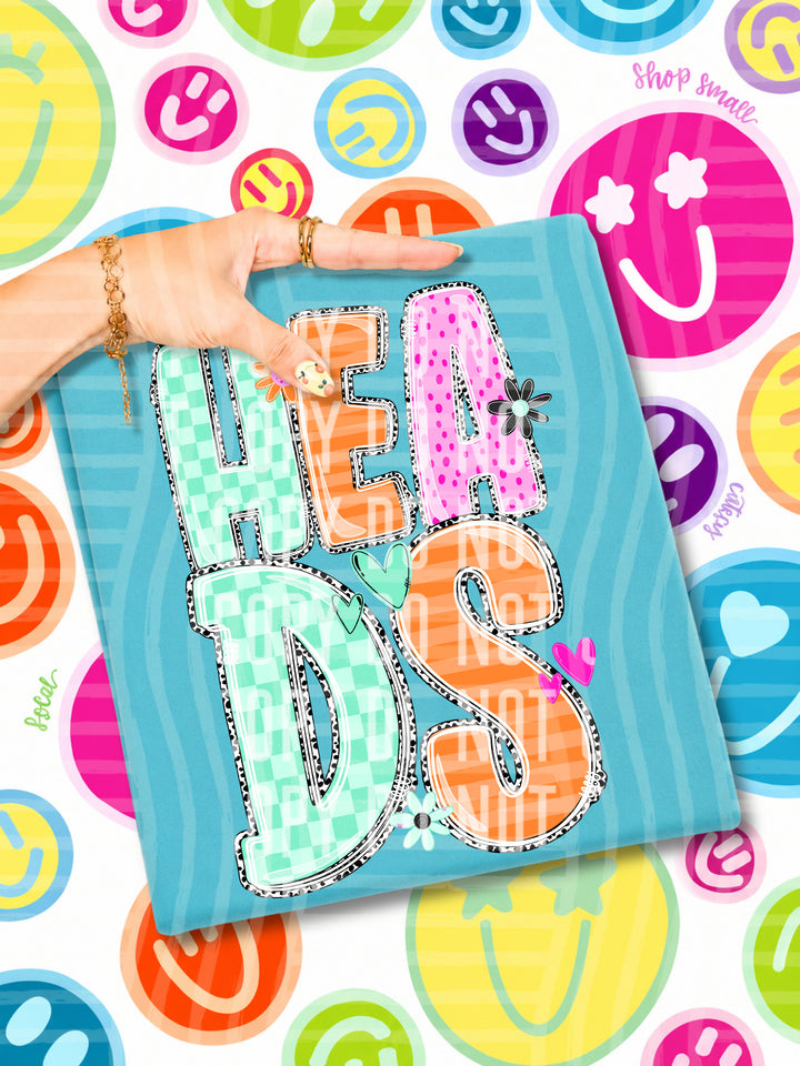 Happy Blooms Mascots DTF Print
