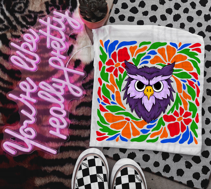 Retro Floral Mascot Heads DTF Print