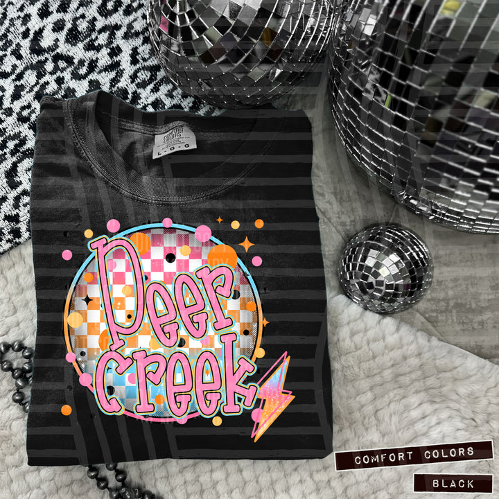 Neon Bright Circle DTF Print
