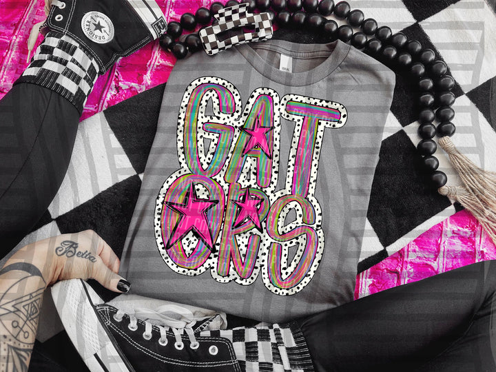 Brushstroke Dots DTF Print