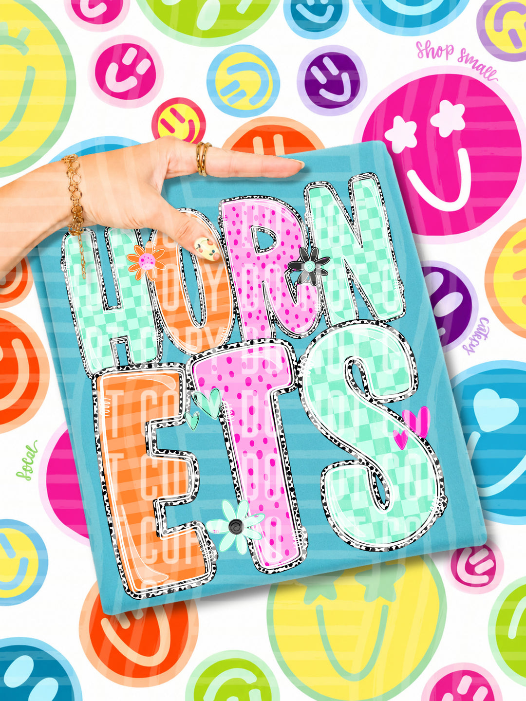 Happy Blooms Mascots DTF Print