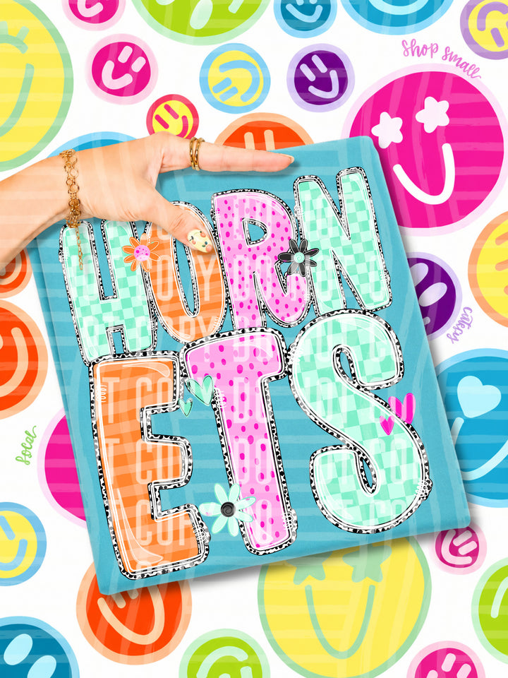 Happy Blooms Mascots DTF Print