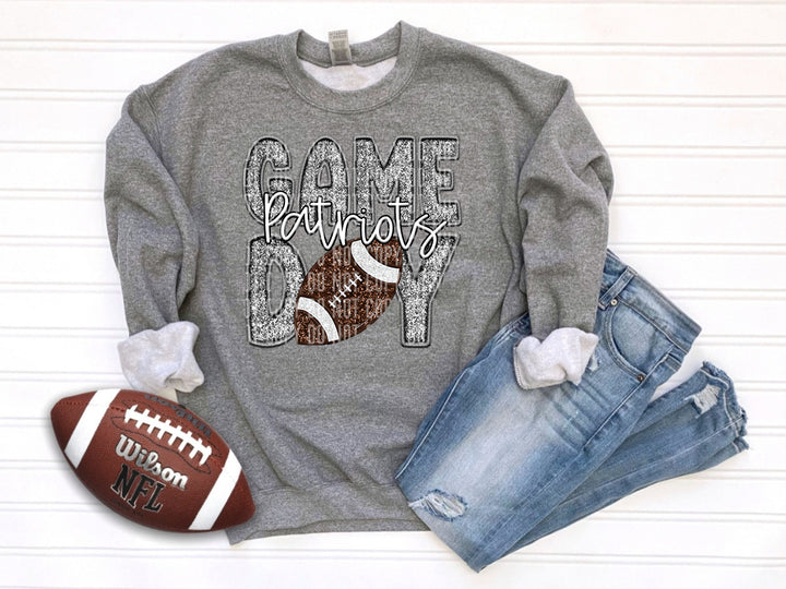 Grey Football DTF Print