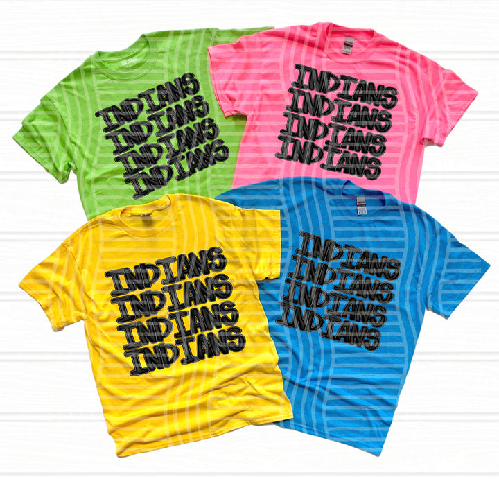 Black Stacked DTF Print