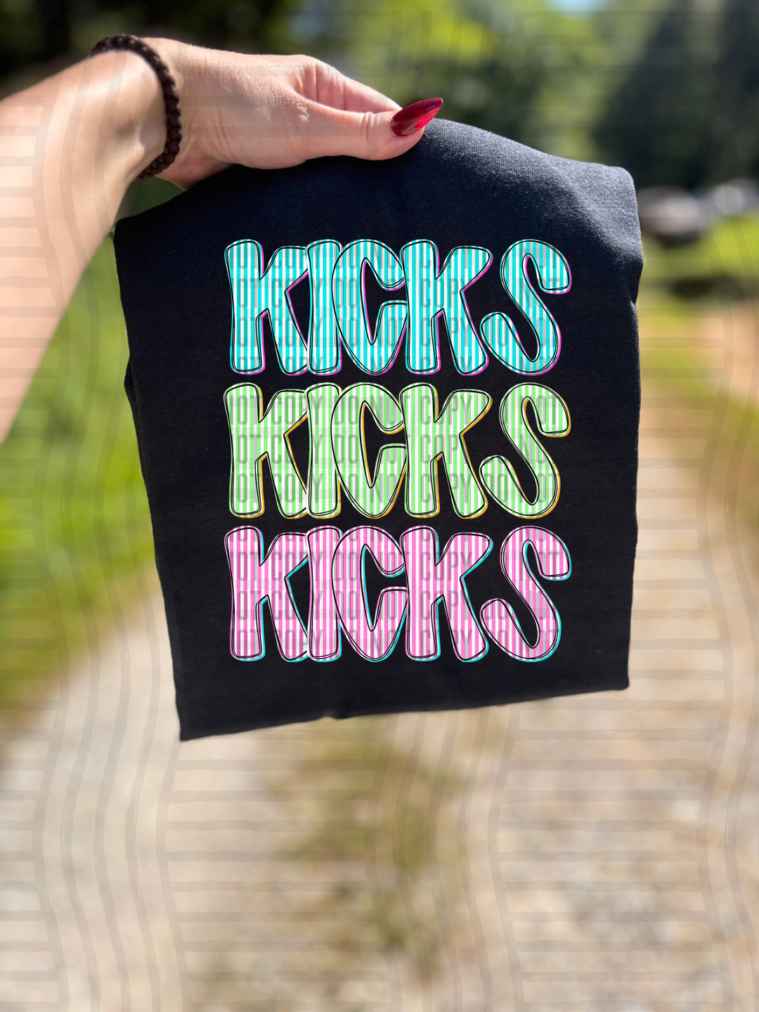 Seersucker Tri/Quad Stacked DTF Print