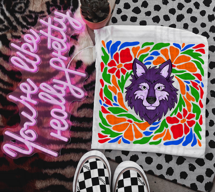 Retro Floral Mascot Heads DTF Print
