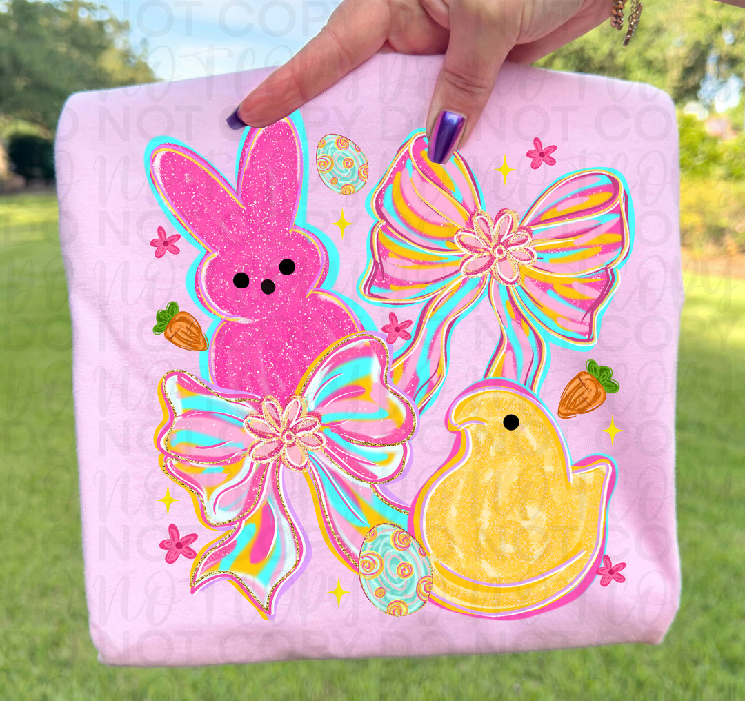 Coquette Easter Peeps DTF Print